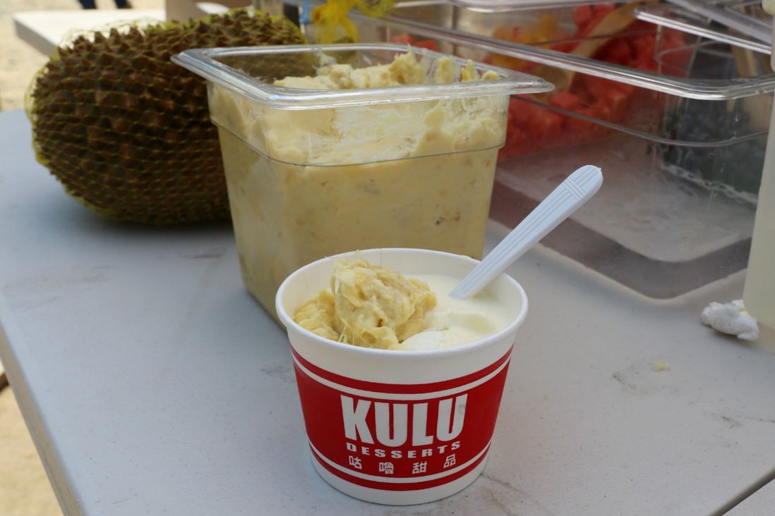 The durian ice cream<br>